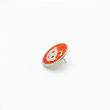 Reddit Metal Alloy Pin Side View