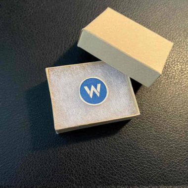 Williams Metal Pin in Box used for shipping