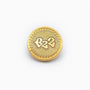 B22 Buzzsaw 38mm EDC Token Brass